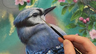 How to Paint Birds | Blue Jay