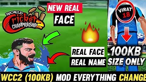🔥WCC2 NEW REAL FACE | REAL PLAYER NAME | CHANGE EVERYTHING | New