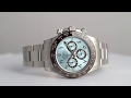 Rolex Daytona Platinum Ice-Blue/Hindu-Arabic Dial 116506 - Time4Diamonds