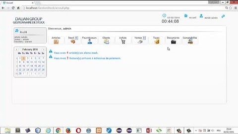 Gestion de Stock (php, mysql, javaScripte, ajax, html5, bootstrap)