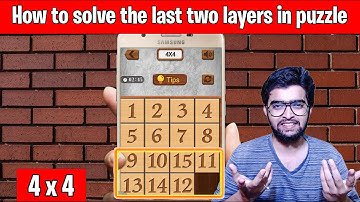 Numpuz game kaise khele | How to solve the last two layers | numpuz 4x4