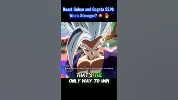 Beast Gohan and Gogeta SSJ4: Who’s Stronger? 💥🔥 #sparkingzero #crashout #knockout