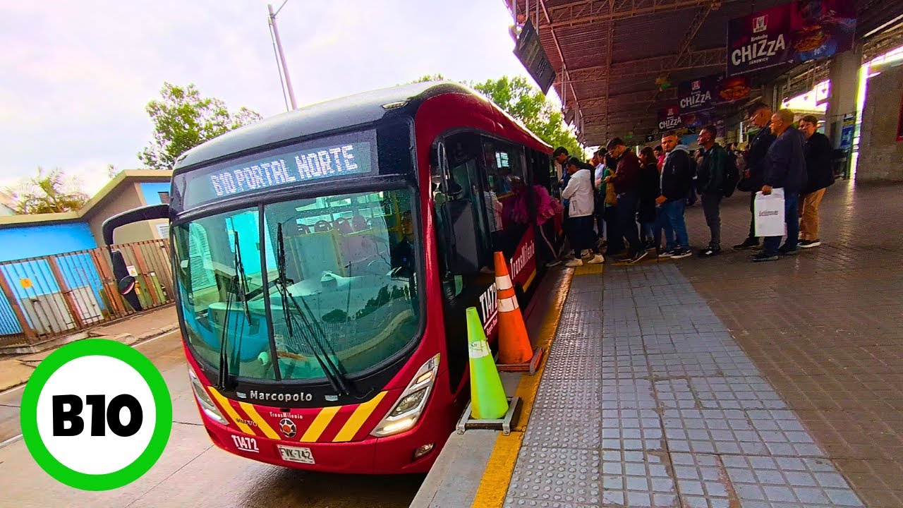 Маршрут B10 Portal de la 80 ➡️ Portal Norte 🚍 Transmilenio Bogota