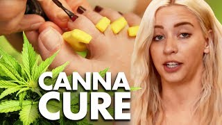 We Got CBD PEDICURES?! (Beauty Trippin)