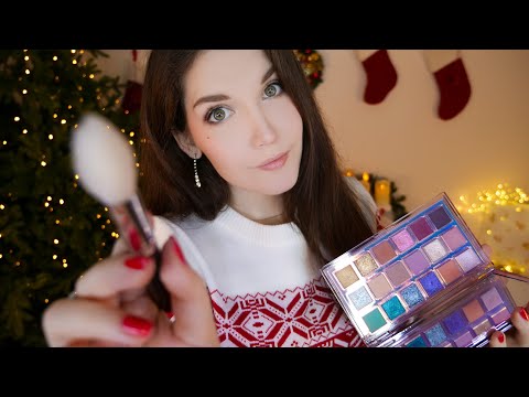 Видео: АСМР Макияж  сестренке на Новый Год 💄[Ролевая игра]🎄ASMR Makeup for sister for New Year