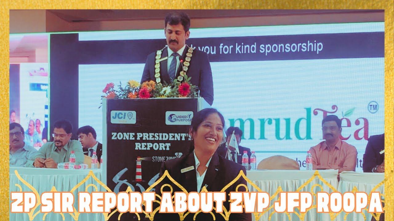 #jciindia #zone4 #zonecon #2023 #zpreport about ZVP JFP Roopa Saripuri ...