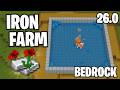 Easy Iron Farm Tutorial! Minecraft Bedrock 26.0