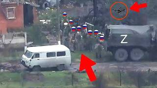 Des drones FPV ukrainiens ciblent des soldats russes en fuite sur un champ de bataille tendu