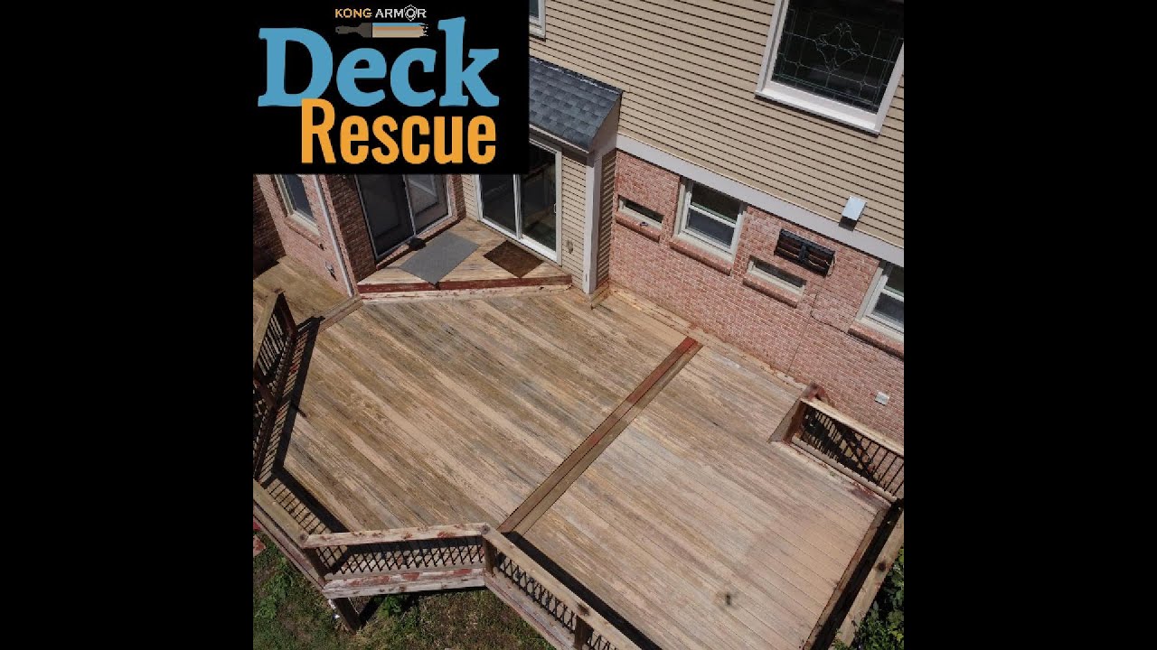 Deck Rescue Armor | Amazing Encapsulation of Peeling Paint and Weathered Boards ! West Chester, OH