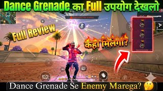 DANCE GRENADE SE ENEMY MAREGA 🤔 Free Fire Dance Grenade Full Details & Secret Trick! | FF Tech King