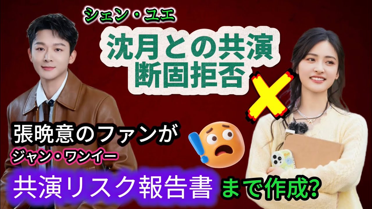 【泥沼🔥】張晩意(ジャン・ワンイー)ファンによる沈月（シェン・ユエ）への「リスク評価報告書」が容赦なさすぎる！