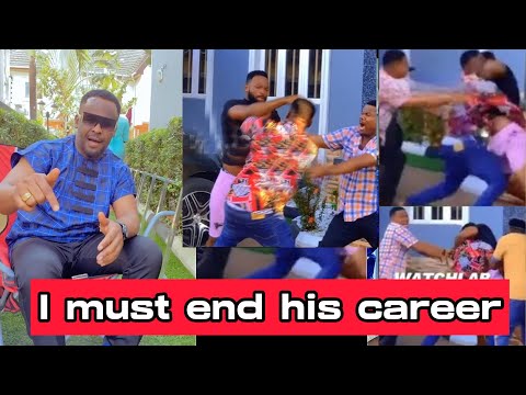 Zubby Michael Vows To End Ogbu Johnson After Fighting Him on Set