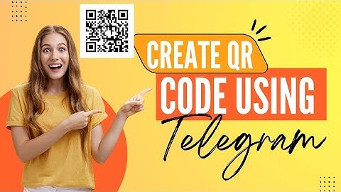 How to create QR Code using telegram.