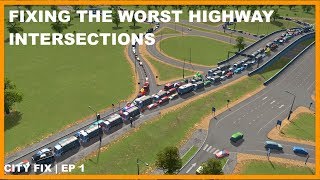 HOW TO Fix the Worst Highway Intersections | CITY FIX | Cities Skylines screenshot 4