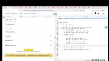 Max Circular Subarray Sum | Array | GFG POTD |  | Java | Code Kar Lo