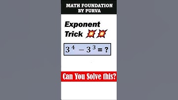Exponent Subtraction Made Easy: 10-Second Method. 🚀🚀🚀 #short #shorts #mathtricks #maths