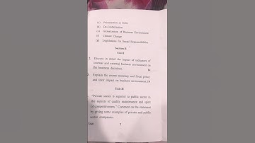 GJU || Previous exam paper || MBA || 1st sam (2023) || Business Environment