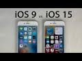 Ios 9 vs ios 15 sur iphone 6s  ios dorigine vs dernier ios 