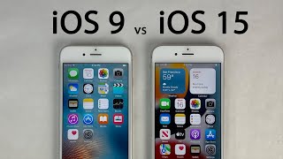 iOS 9 vs iOS 15 on iPhone 6s  Original iOS vs Latest iOS!