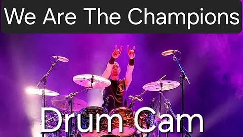 We Are The Champions - Drum Cam - Jon Halliwell - One Night Of Queen 🔥