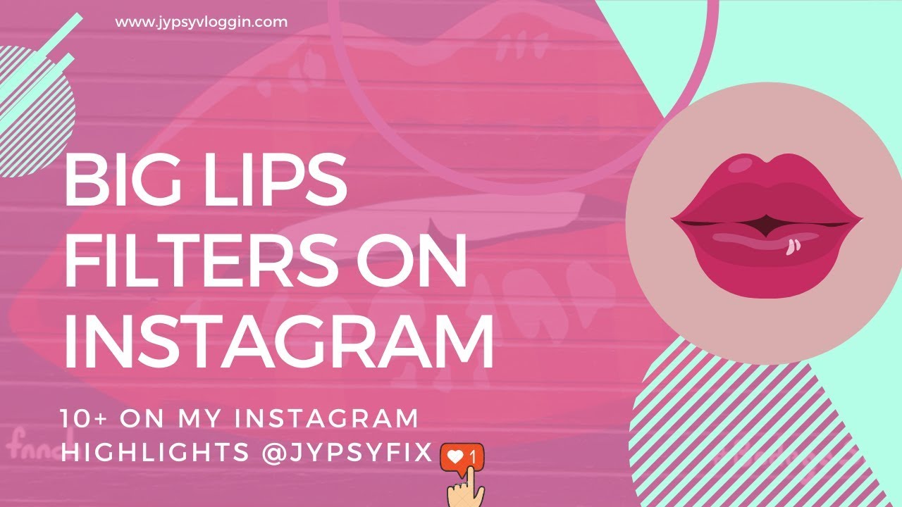 How to get big lips filter on Instagram - YouTube