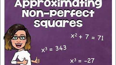 Approximating Non Perfect Squares