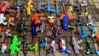 Collecting Tembakan Nerf Gun war Gun, Revolver, Gear Light Gun AK47 Sniper Rifle, Spiderman Gun #136