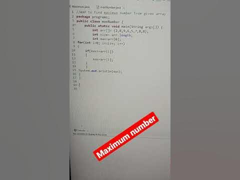 Find maximum number from list#interview preparation #software ...