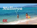 Walking tour Platja de Can Pastilla, beach walk, Mallorca, Spain 4K