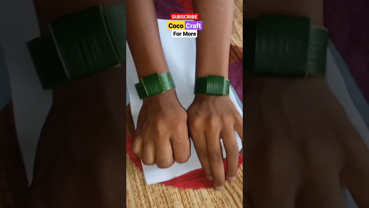 Coconut leaf craft |clock 