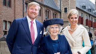 Willem-Alexander, Máxima en Beatrix bij Four Freedoms Awards in Middelburg