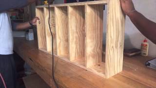 How to build DVD shelves