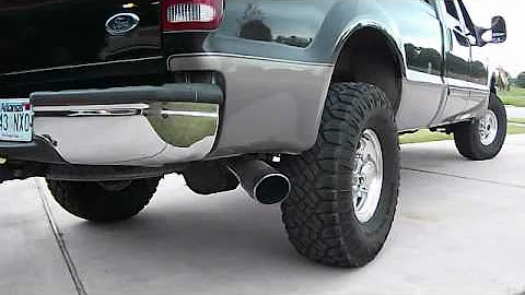 7.3L PowerStroke w/ 4" MBRP muffler delete exhaust