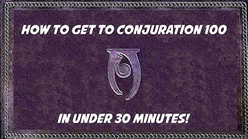 CONJURATION 15 to 100 in UNDER 30 MINUTES! | Skyrim SE Skill Leveling Guide