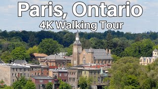 Paris, Ontario -- 4K Walk through a Rural Ontario Town
