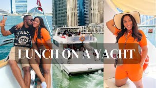 We Had Lunch Sailing on the Atlantic Ocean! | Exclusive Yacht Cruise | Dubai Vlog #3