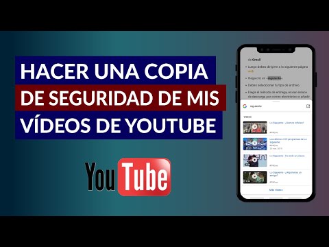 Cómo Hacer una Copia de Seguridad o Backup de mis Vídeos de YouTube