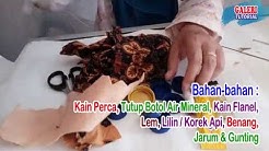 Cara Membuat Kalung dari Kain Perca dan Tutup Botol - Durasi: 6.02. 