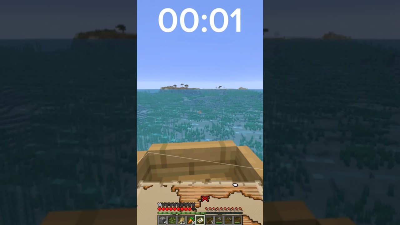 MINECRAFT, but i only play for 1 minute (Day 4) 