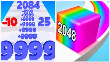 Jelly Run 2048 vs Number Dash - ASMR Gameplay New Update (NOOB vs PRO vs HACKER)