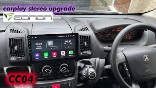 Eonon UA12S-plus Carplay / Android stereo upgrade - Boxer camper conversion CC04