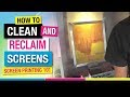 How to Clean and Reclaim Screen Printing Frames for Reuse