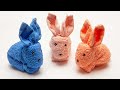 Кролик из полотенца | Как сделать кролика из полотенца | DIY Towel Bunny | Towel toys