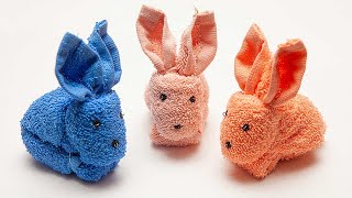 Rabbit made of towel | How to make a towel bunny | DIY Towel Bunny | Towel toys