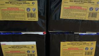 PCA119 - 66s Mixed Effects FOUR different 66s proline cakes by Wizard Fireworks