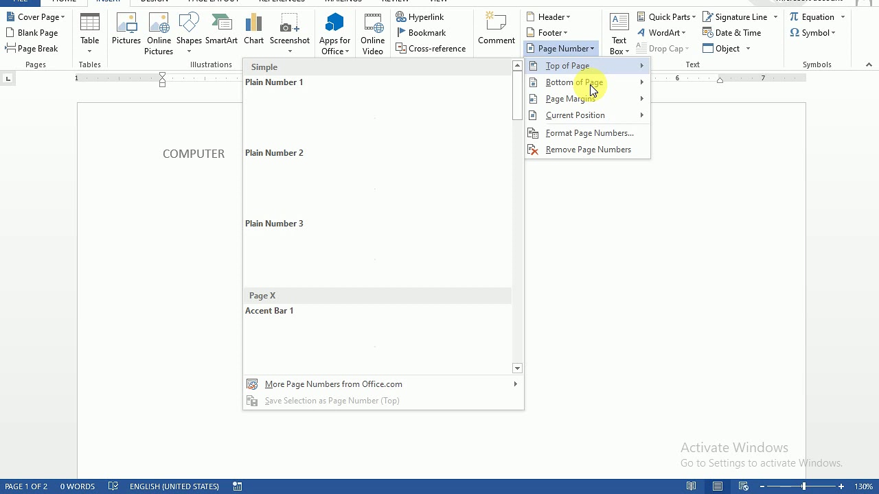 use custom footers in ms word use custom footers in ms word