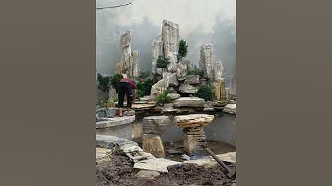 Tiểu cảnh sân vườn - non bộ đẹp - non bộ đá cổ thạch