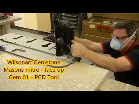 Gemstone Masons Mitre Joint Face Up - YouTube