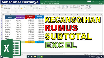 Apa Perbedaan Sum dan Subtotal | Apa Fungsi Subtotal | Belajar Excel Untuk Pemula