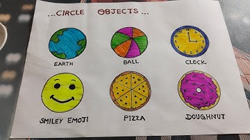 Circle Shape Objects Drawing And Colouring For Kids /Round Shape Objects #shapes @ayaanrayyan521